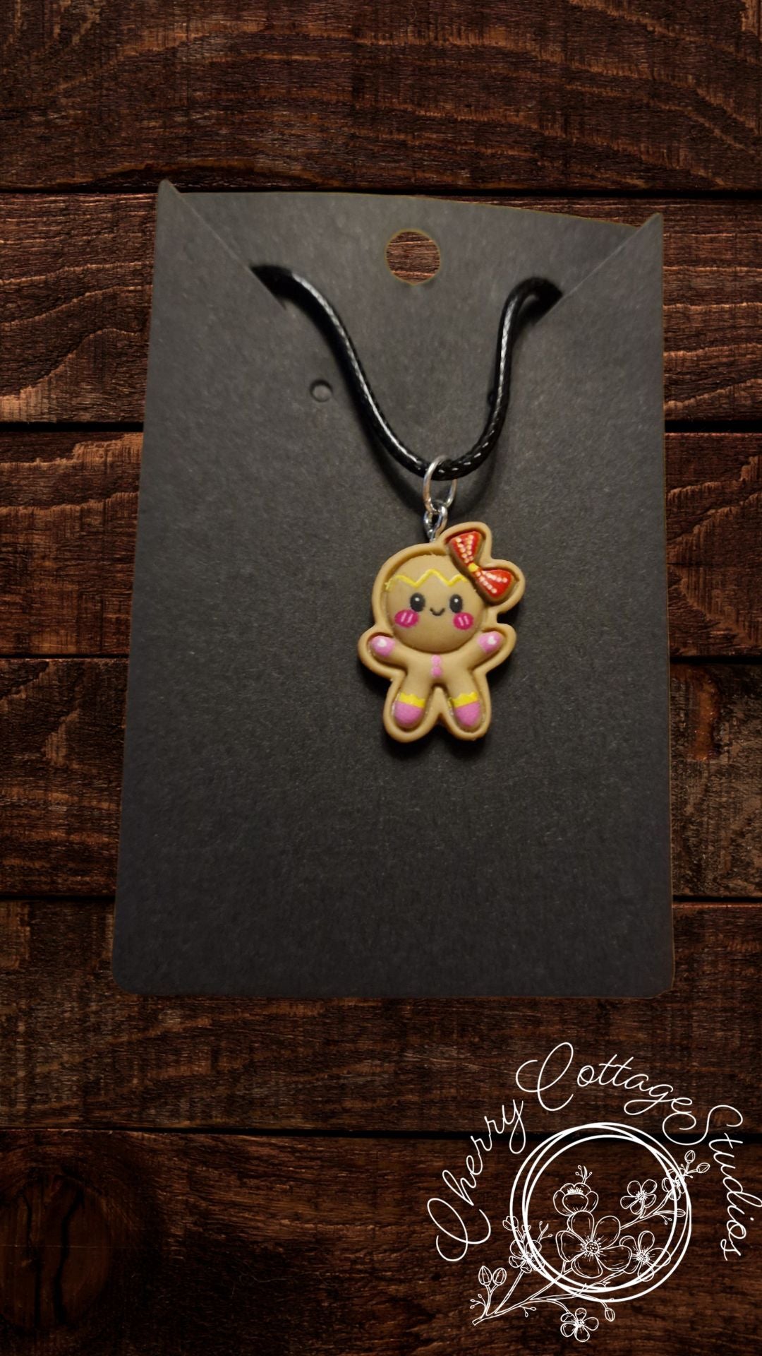 Gingerbread Girl - Christmas Necklace