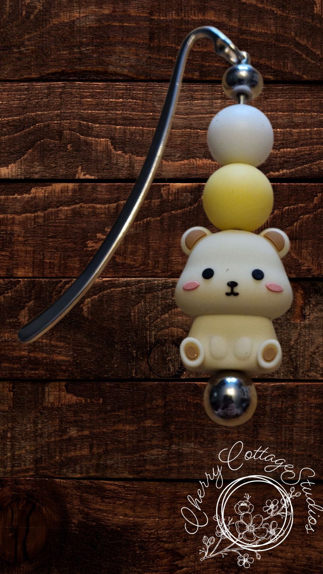 Happy Hamster - Metal Beaded Bookmark