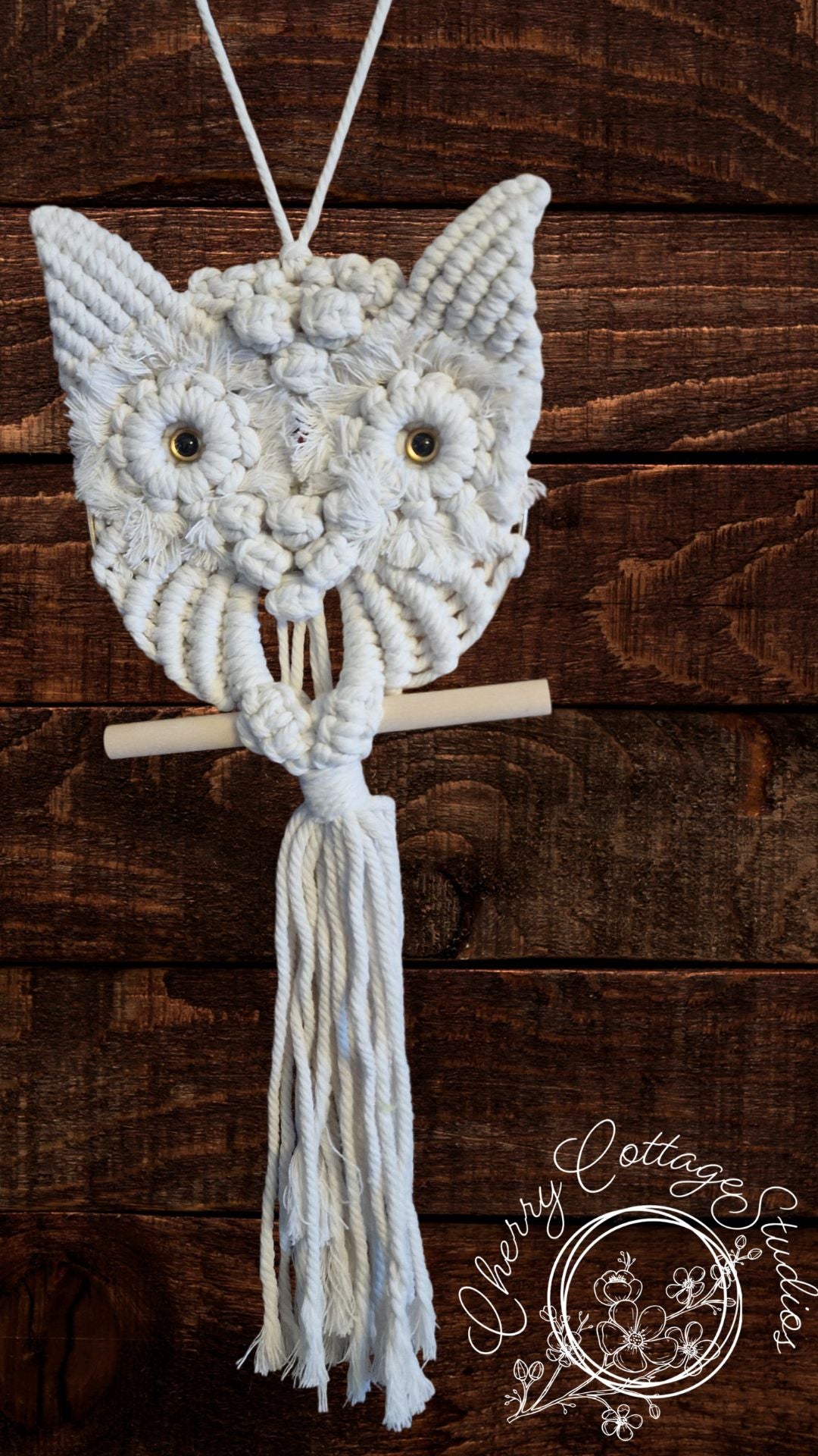 Cat Macrame Wall Hanging