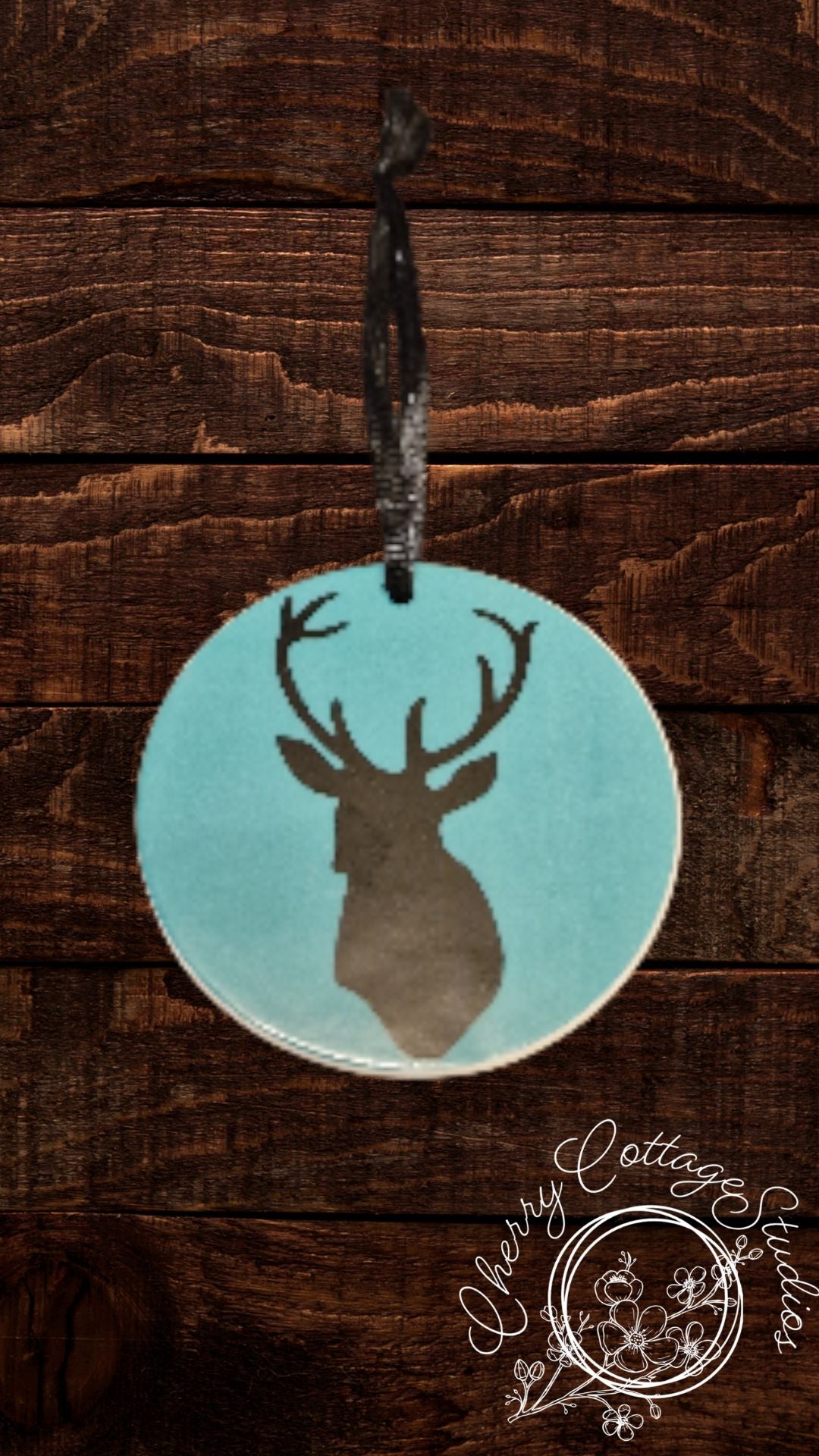 The Mighty Reindeer Ceramic Hanging Christmas Ornament Decoration