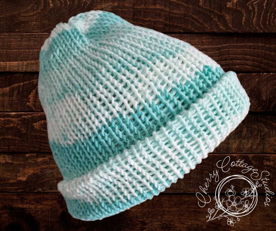 Spearmint – Double-Layered Knitted Beanie Hat