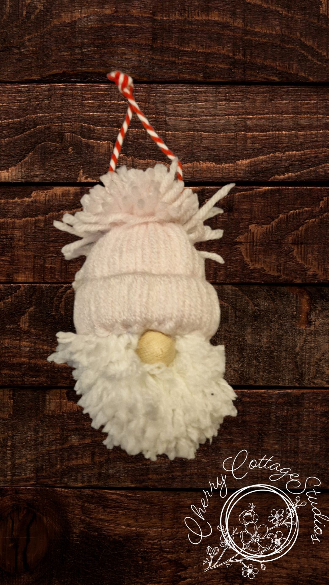 Pink Fluffy Gonk Gnome Hanging Christmas Decoration Ornament
