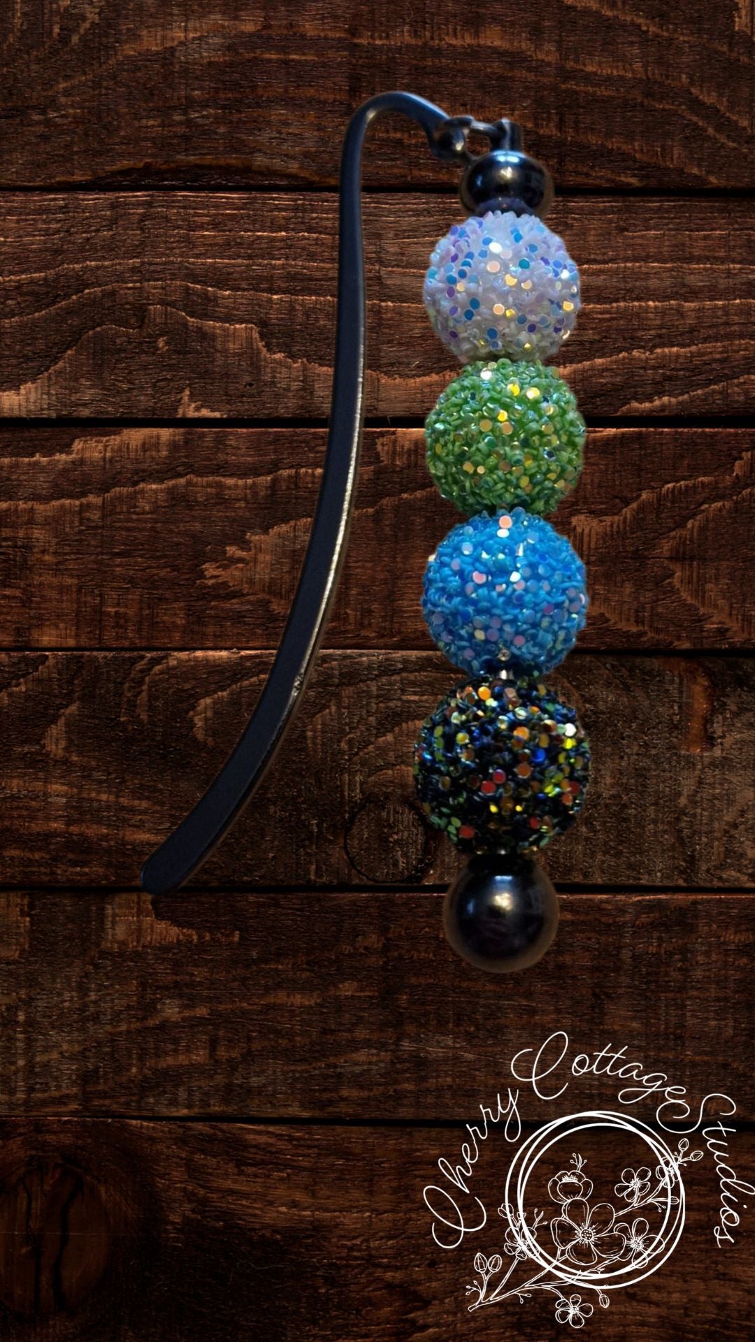 Glitter Beads - Metal Beaded Bookmark
