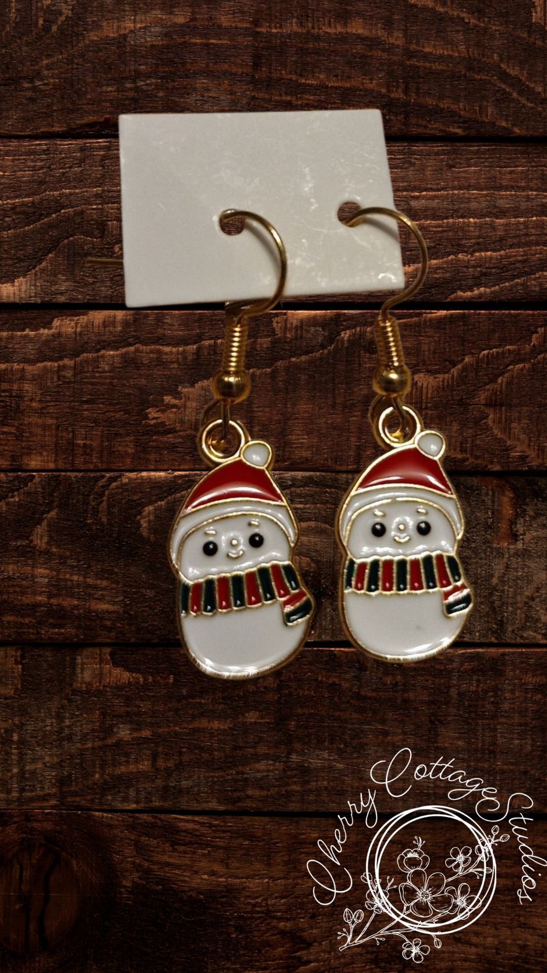 The Snowmen - Christmas Dangle Earrings