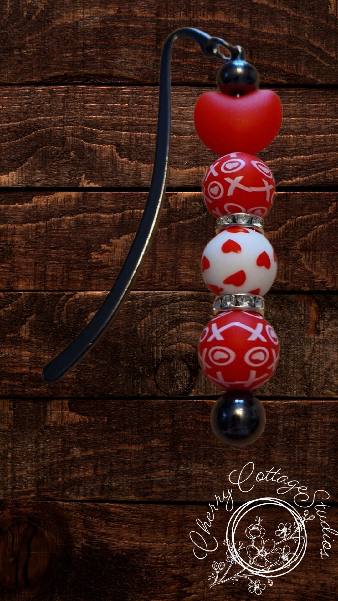 Love Is In The Air - Metal Beaded Bookmark