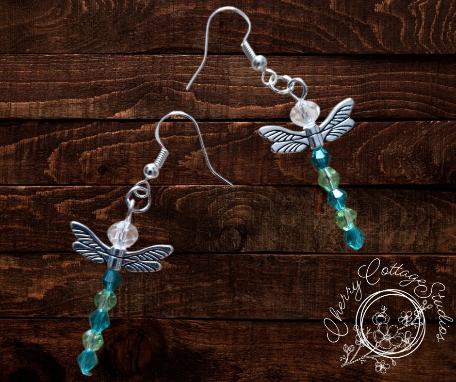 Flight Of The Dragonflies - Dragonfly Dangle Earrings