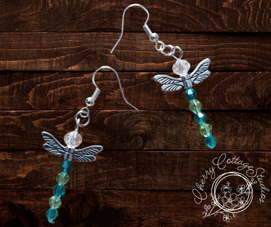 Flight Of The Dragonflies - Dragonfly Dangle Earrings