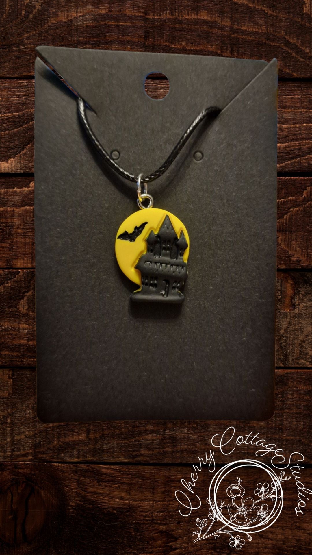 Dracula's Mansion - Halloween Necklace