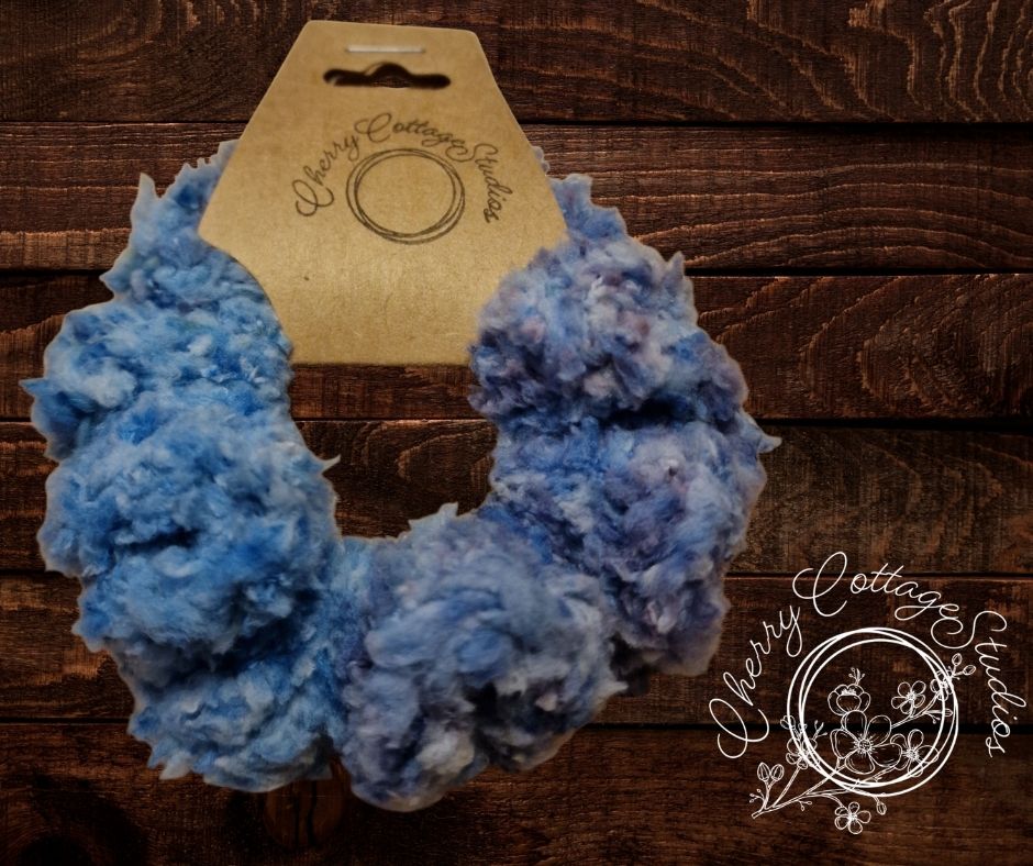 Cloudberry Twist - Crochet Hair Scrunchie