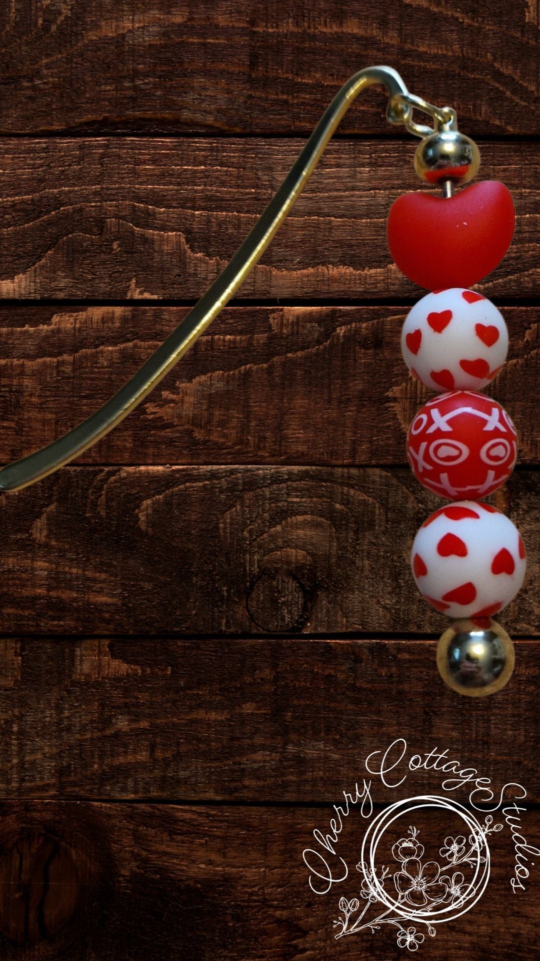 Be My Valentine - Metal Beaded Bookmark