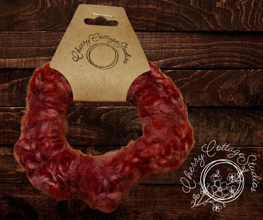 Redcurrant - Crochet Hair Scrunchie