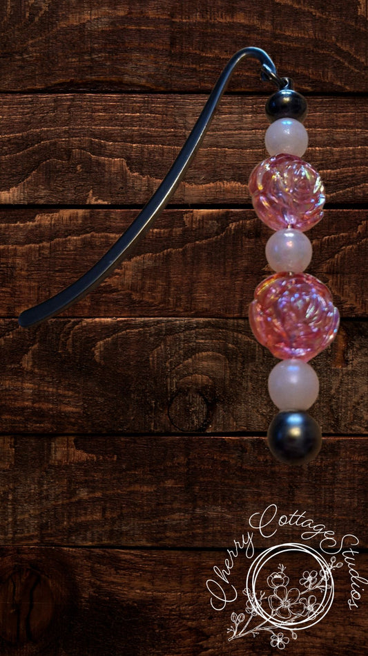 Roses And Romance - Metal Beaded Bookmark