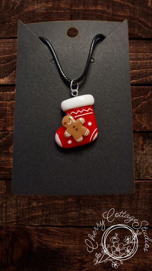 Christmas Stocking - Christmas Necklace