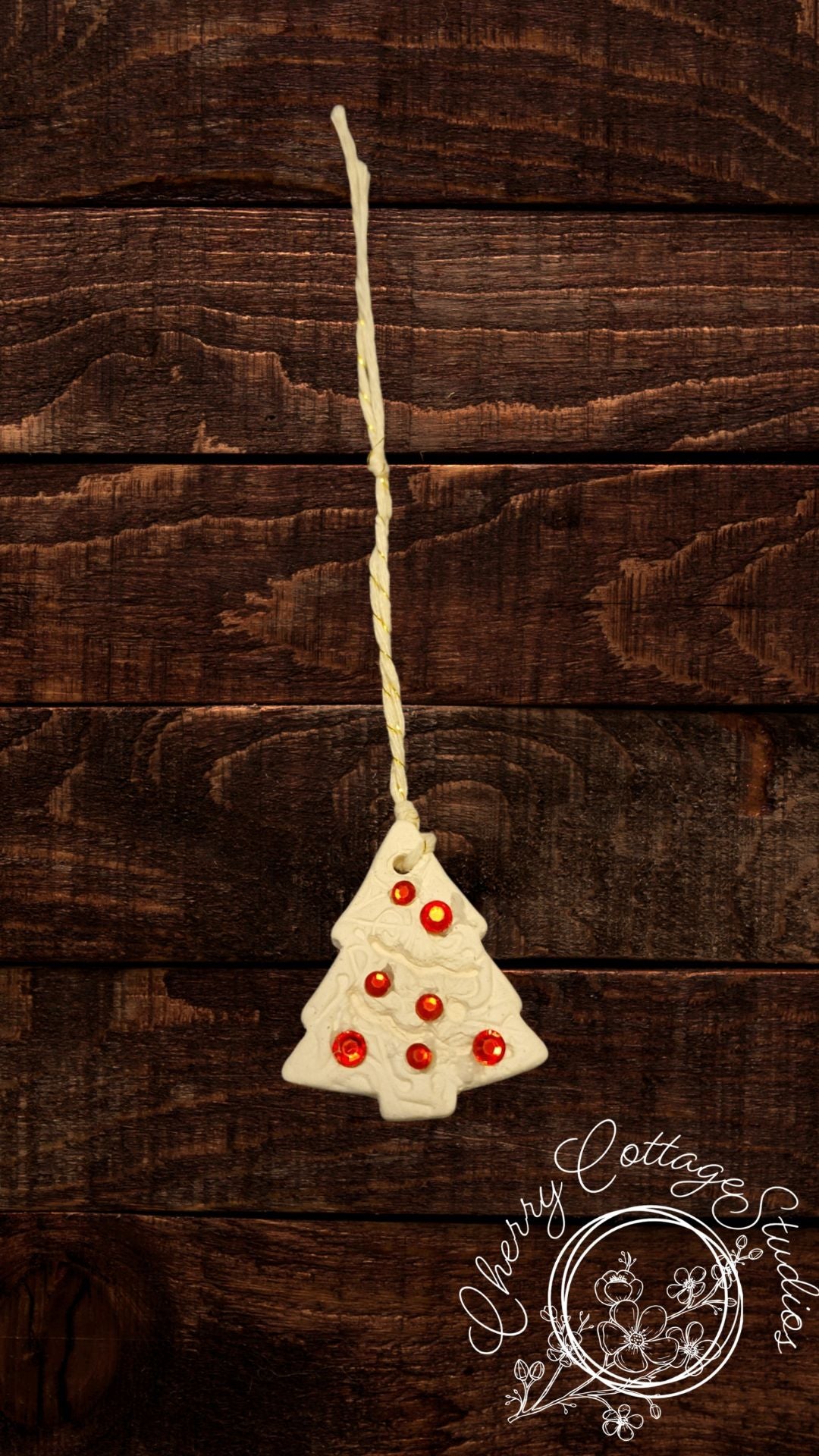 Cream Christmas Tree Hanging Christmas Decoration Ornament