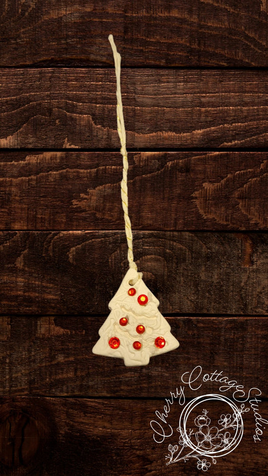 Cream Christmas Tree Hanging Christmas Decoration Ornament