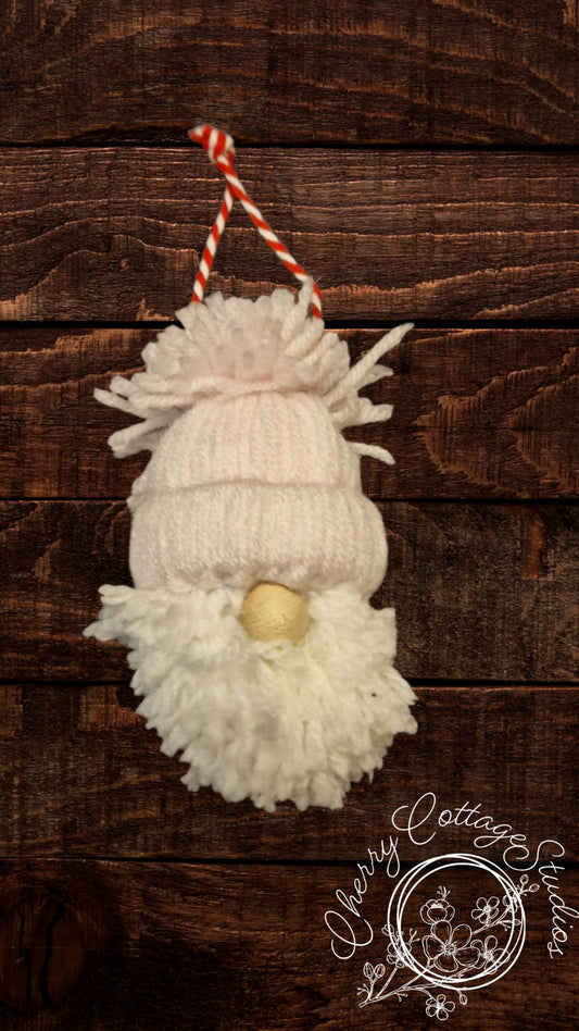 Pink Fluffy Gonk Gnome Hanging Christmas Decoration Ornament