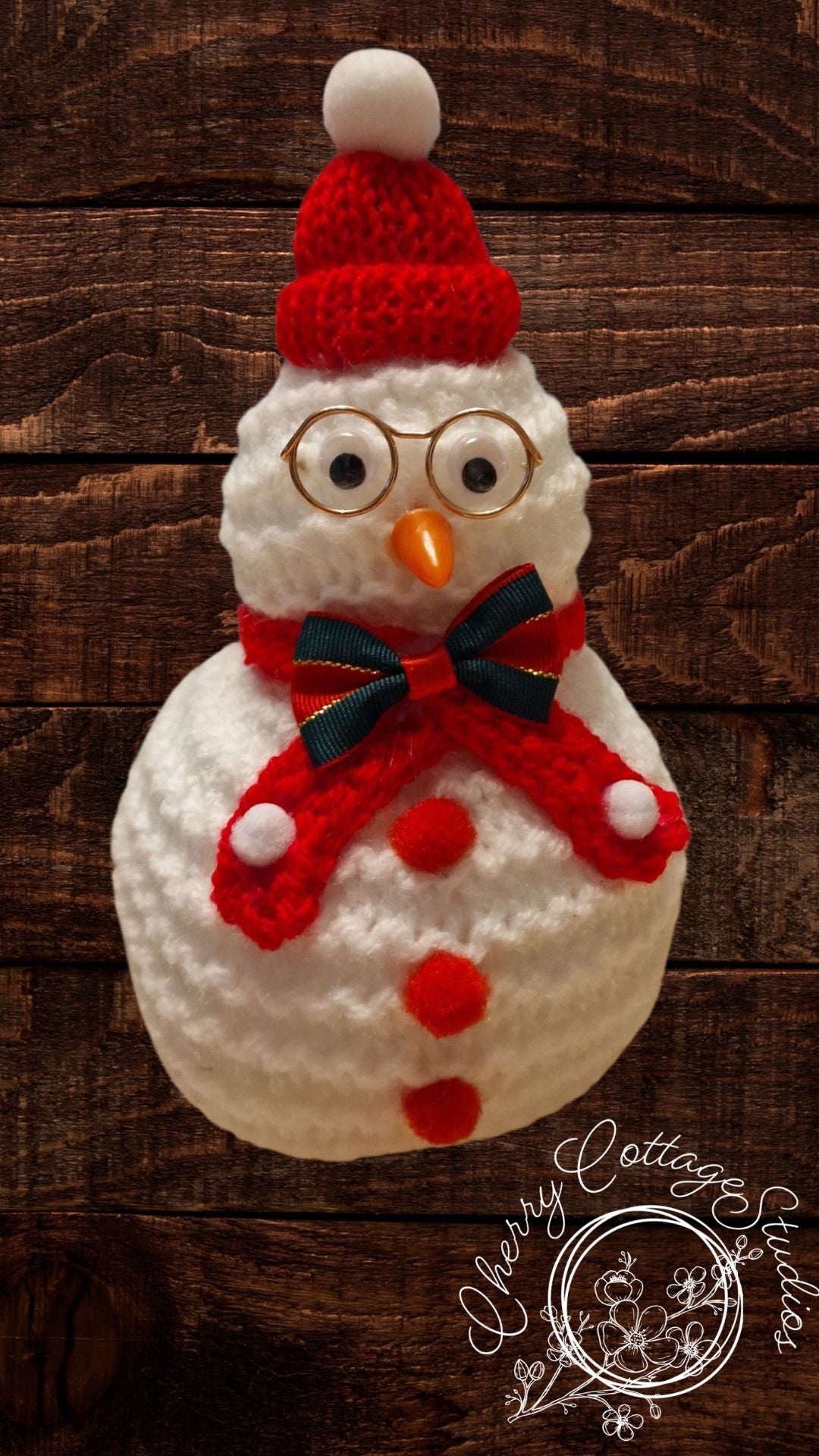 Red Frosty Friend - Snowman Crochet Amigurami Teddy