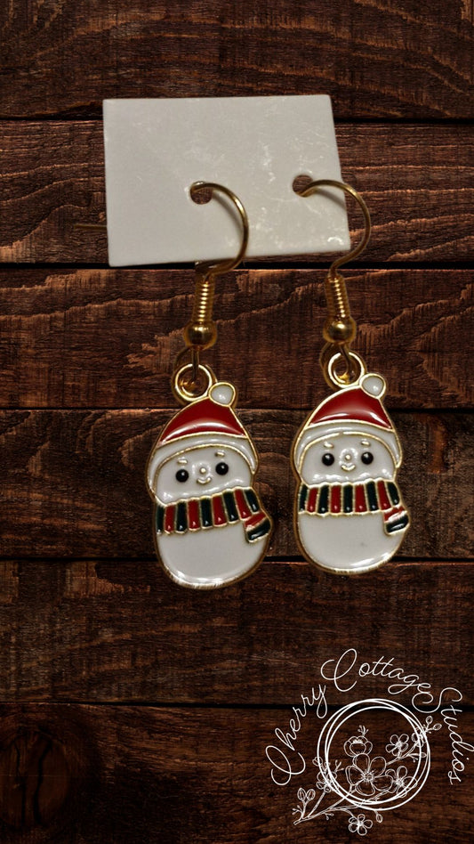 The Snowmen - Christmas Dangle Earrings